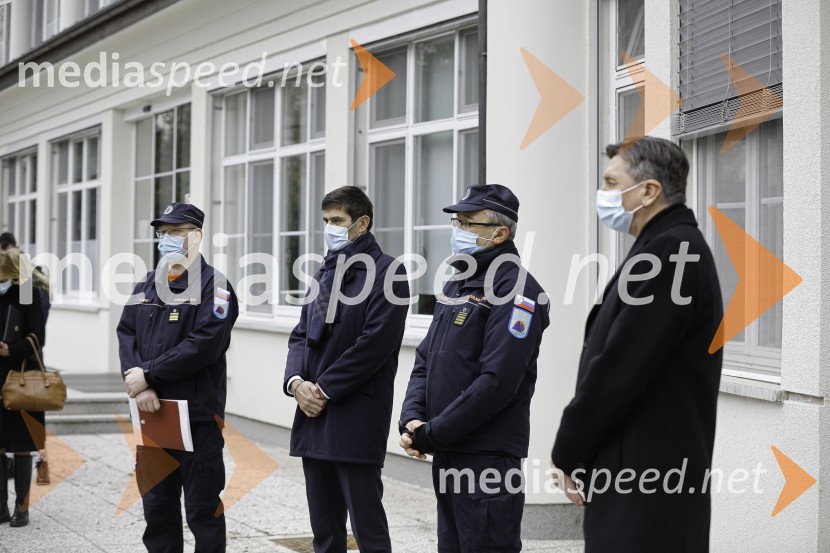 ... ;  Matjaž Rakovec, župan Mestne občine Kranj;  Srečko Šestan, poveljnik, Civilna zaščita Republike Slovenije;  Borut Pahor, predsednik Republike SlovenijeBorut Pahor na obisku v Mestni Občini Kranj