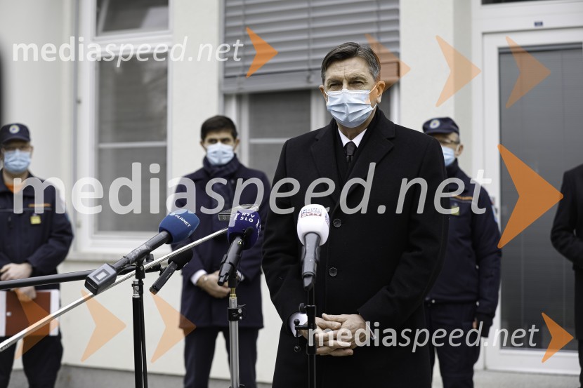  Matjaž Rakovec, župan Mestne občine Kranj;  Borut Pahor, predsednik Republike SlovenijeBorut Pahor na obisku v Mestni Občini Kranj