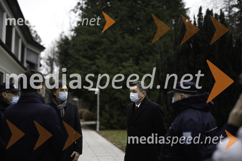 Dr. Aleš Rozman, direktor Klinike Golnik;  Borut Pahor, predsednik Republike Slovenije;  ... Borut Pahor na obisku v Mestni Občini Kranj