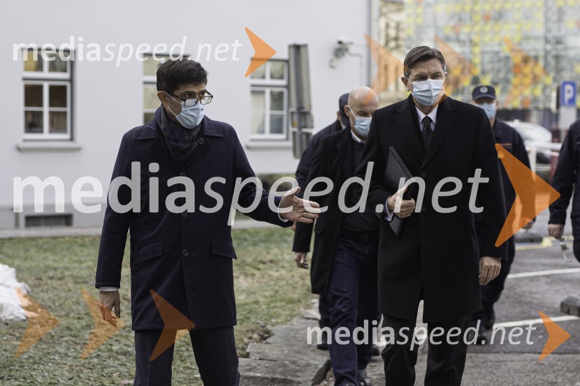  Matjaž Rakovec, župan Mestne občine Kranj;  Borut Pahor, predsednik Republike SlovenijeBorut Pahor na obisku v Mestni Občini Kranj