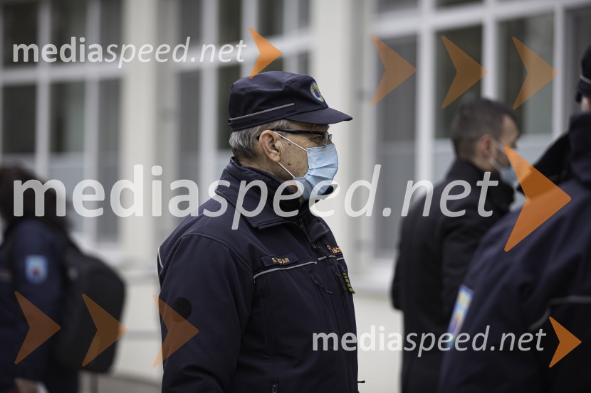  Srečko Šestan, poveljnik, Civilna zaščita Republike SlovenijeBorut Pahor na obisku v Mestni Občini Kranj