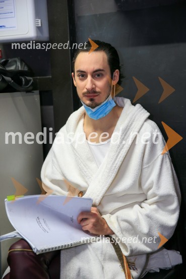  Žan Koprivnik, igralecNa pripravah za spletno premiero Romea in Julije