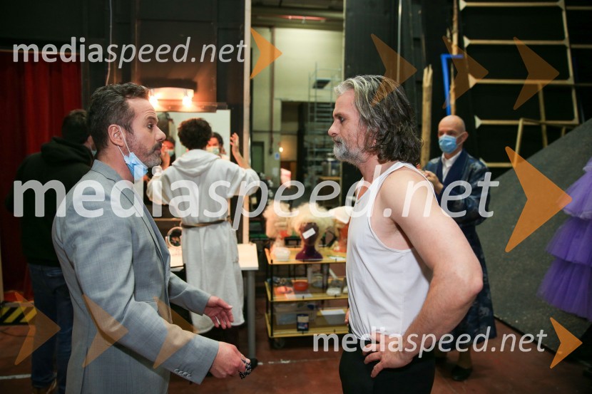  Vojko Belšak, igralec;  Vladimir Vlaškalić, igralecNa pripravah za spletno premiero Romea in Julije