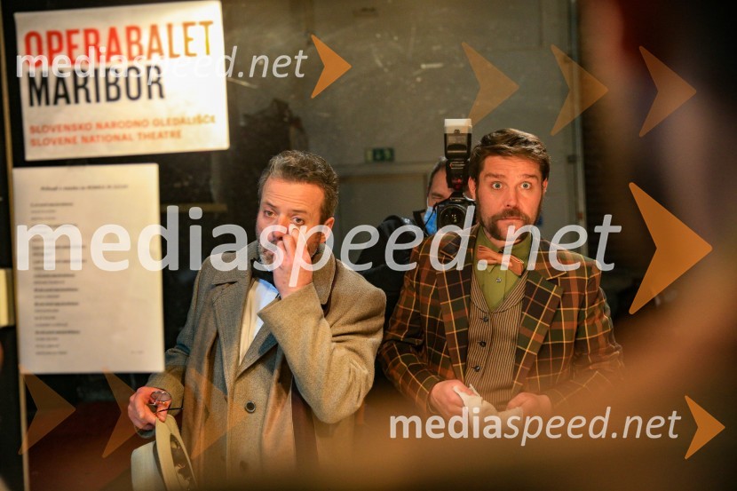  Vojko Belšak, igralec;  Kristijan Ostanek, igralecNa pripravah za spletno premiero Romea in Julije