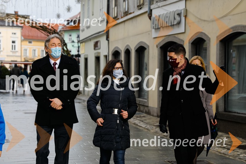  Vasko Simoniti, minister za kulturo;  ... ;  Janez Černe, podžupan Mestne občine KranjPrešernov dan v Kranju