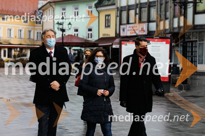  Vasko Simoniti, minister za kulturo;  ... ;  Janez Černe, podžupan Mestne občine KranjPrešernov dan v Kranju