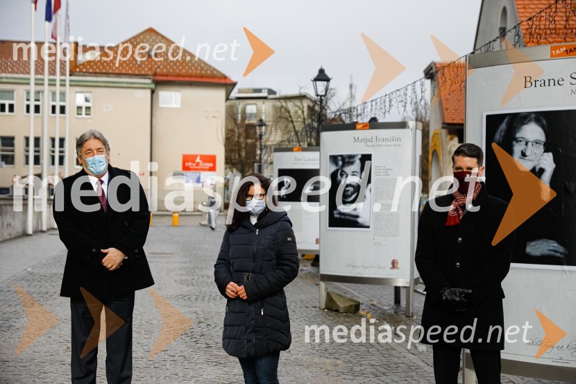  Vasko Simoniti, minister za kulturo;  ... ;  Janez Černe, podžupan Mestne občine KranjPrešernov dan v Kranju