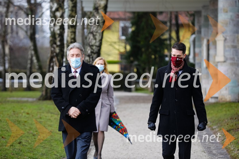  Vasko Simoniti, minister za kulturo;  ... ;  Janez Černe, podžupan Mestne občine KranjPrešernov dan v Kranju