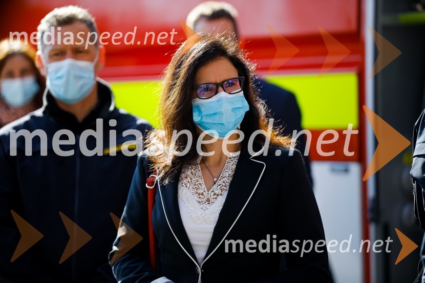 Minister Tonin obiskal MO Kranj