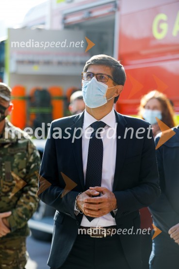 Minister Tonin obiskal MO Kranj