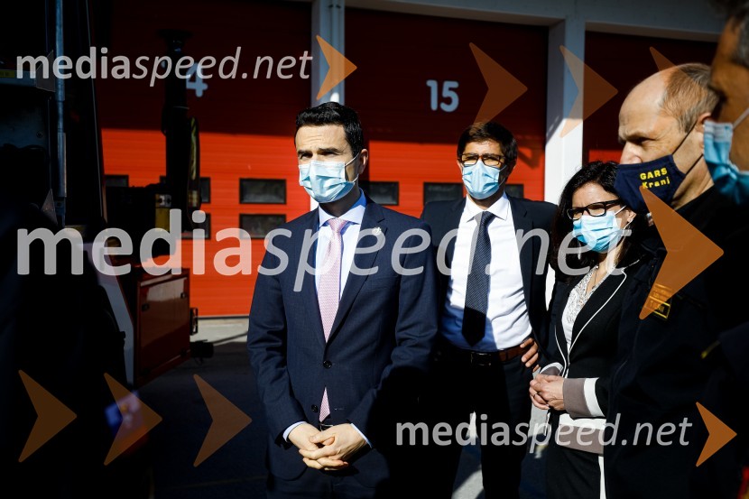 Minister Tonin obiskal MO Kranj