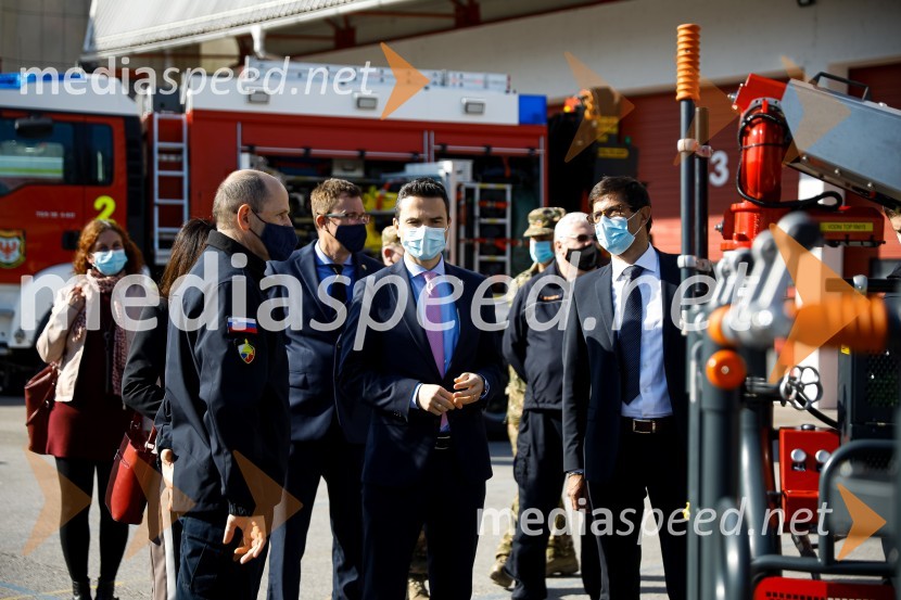Minister Tonin obiskal MO Kranj