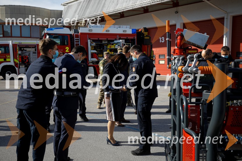 Minister Tonin obiskal MO Kranj