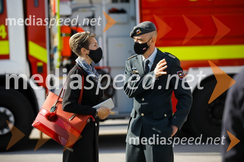 Minister Tonin obiskal MO Kranj