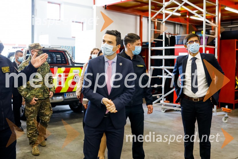 Minister Tonin obiskal MO Kranj