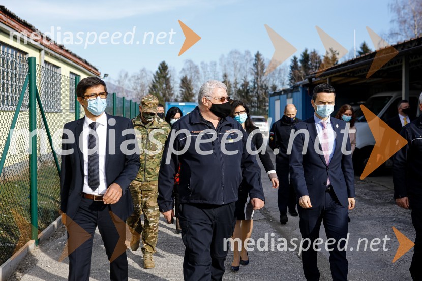 Minister Tonin obiskal MO Kranj