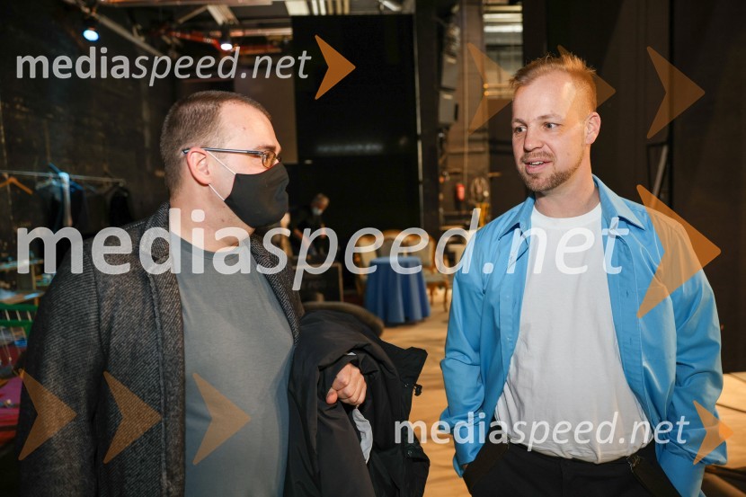  Alan Kavčič, predstavnik za odnose z javnostmi SNG Maribor;  Martin Sušnik, operni solistHči polka, premiera komične opere, SNG Maribor