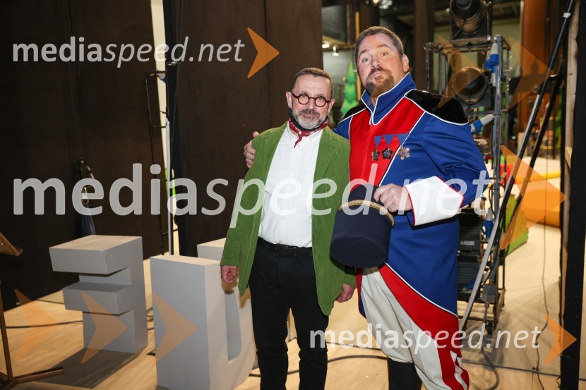  Krešimir  Dolenčić, režiser in gledališki ustvarjalec;  Jaki Jurgec, operni solistHči polka, premiera komične opere, SNG Maribor