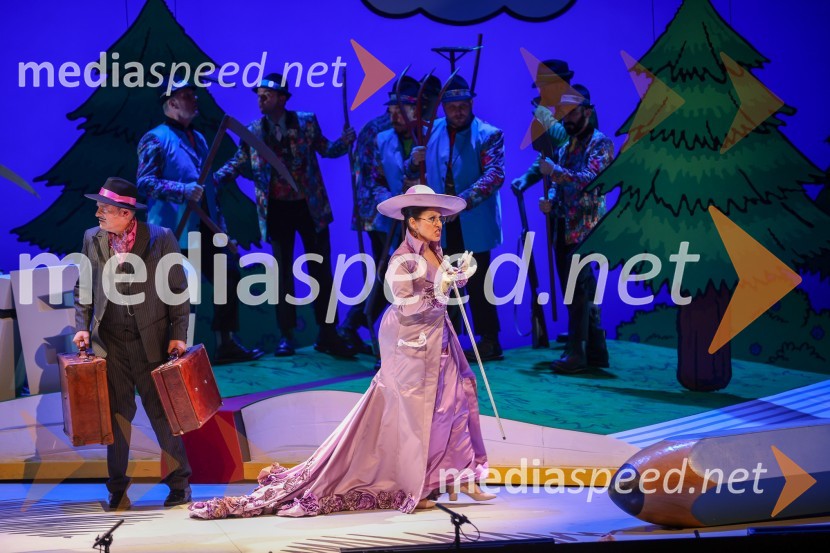  Dušan Topolovec, operni pevec;  Irena  Petkova, operna pevkaHči polka, premiera komične opere, SNG Maribor