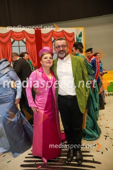  Petya Ivanova, operna solistka;  Krešimir  Dolenčić, režiser in gledališki ustvarjalecHči polka, premiera komične opere, SNG Maribor