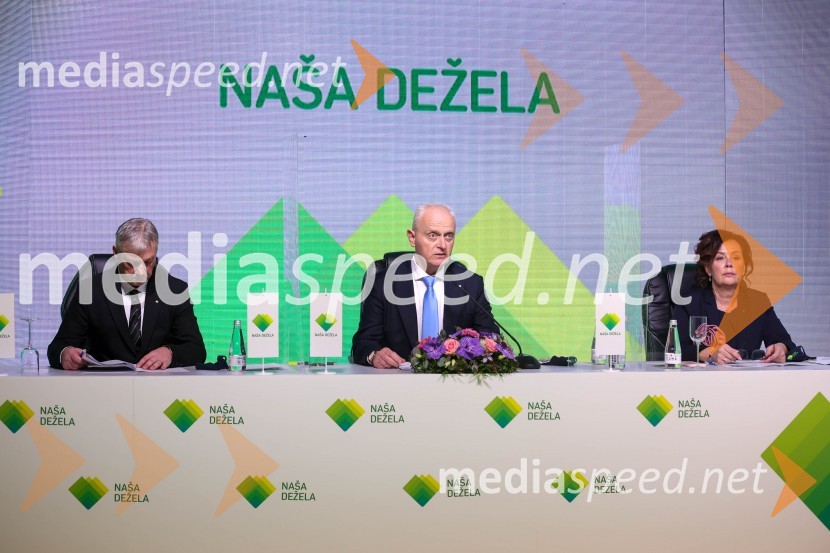  Borut Nejc Razgoršek, stranka Naša dežela;  Danilo Burnač, stranka Naša dežela;  Anita Manfreda, stranka Naša dežela, direktorica Občinske uprave BrdaNaša dežela, ustanovitvena seja stranke Aleksandre Pivec