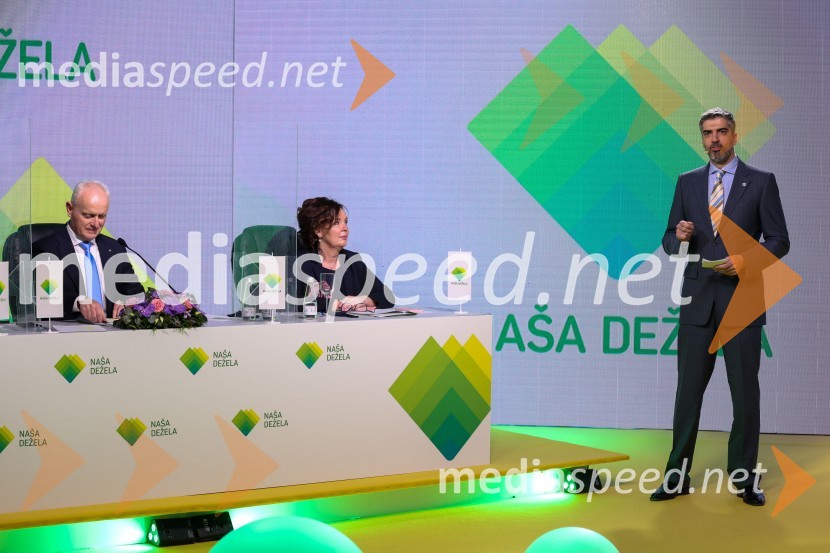  Danilo Burnač, stranka Naša dežela;  Anita Manfreda, stranka Naša dežela, direktorica Občinske uprave Brda;  Bor Greiner, odgovorni urednik, Radio CityNaša dežela, ustanovitvena seja stranke Aleksandre Pivec