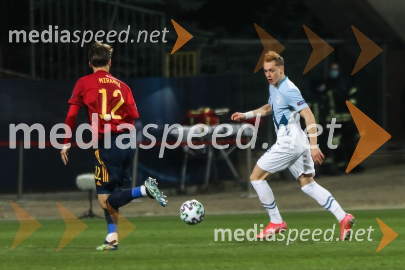 U-21 – evropsko prvenstvo v nogometu: Slovenija - Španija