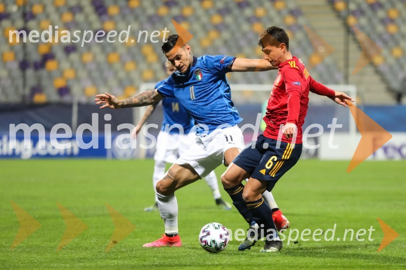 Skupina: U-21 – evropsko prvenstvo v nogometu: Slovenija - Češka in Španija - Italija