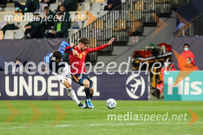 Skupina: U-21 – evropsko prvenstvo v nogometu: Slovenija - Češka in Španija - Italija