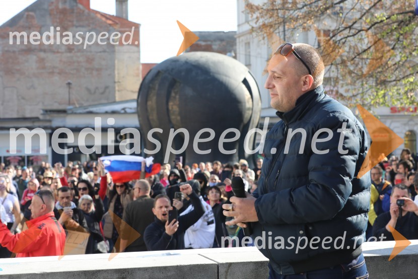 Protest proti ukrepom za preprečevanje COVID 19