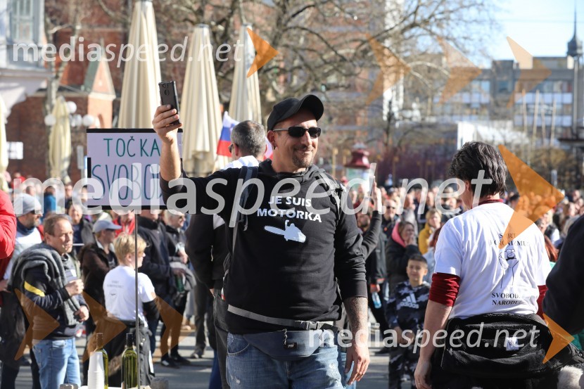 Protest proti ukrepom za preprečevanje COVID 19