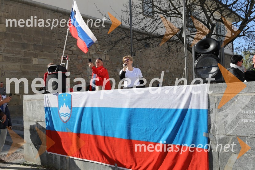 Protest proti ukrepom za preprečevanje COVID 19