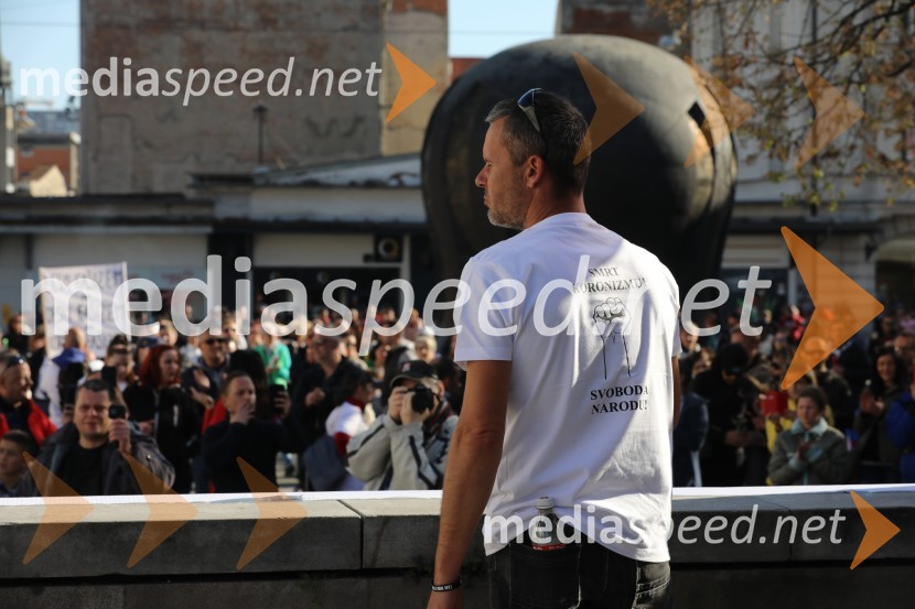 Protest proti ukrepom za preprečevanje COVID 19