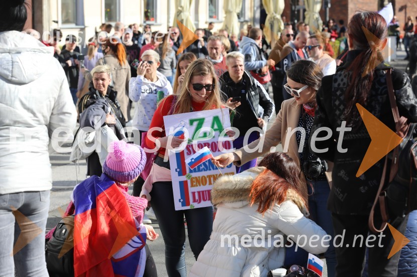 Protest proti ukrepom za preprečevanje COVID 19