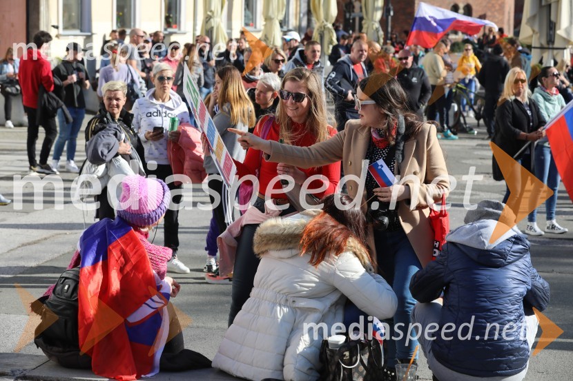 Protest proti ukrepom za preprečevanje COVID 19