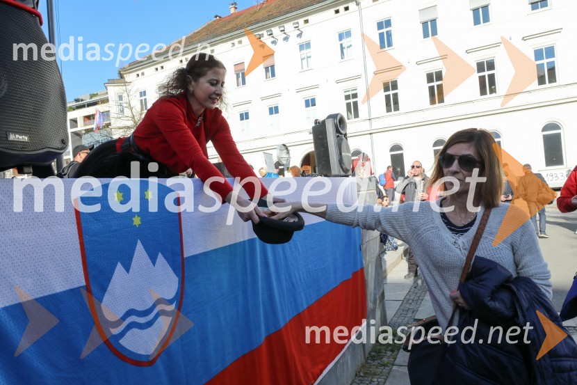 Protest proti ukrepom za preprečevanje COVID 19
