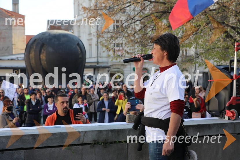 Protest proti ukrepom za preprečevanje COVID 19