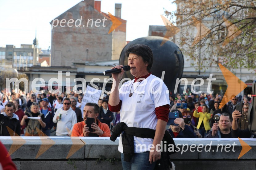 Protest proti ukrepom za preprečevanje COVID 19