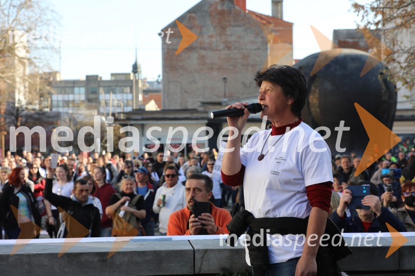 Protest proti ukrepom za preprečevanje COVID 19