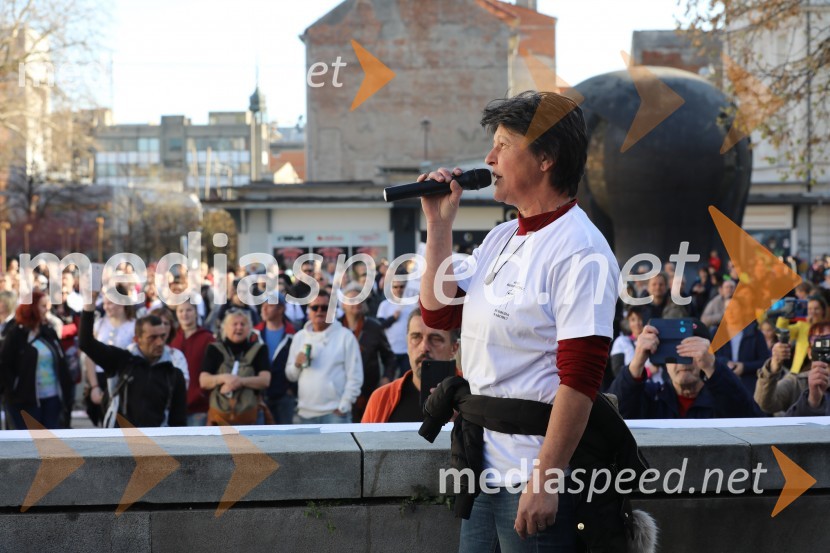 Protest proti ukrepom za preprečevanje COVID 19