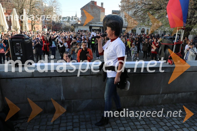 Protest proti ukrepom za preprečevanje COVID 19