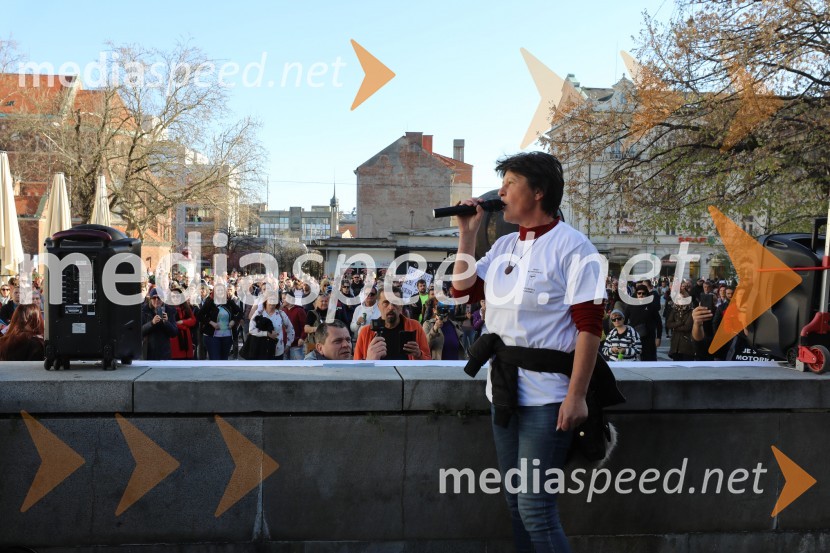 Protest proti ukrepom za preprečevanje COVID 19