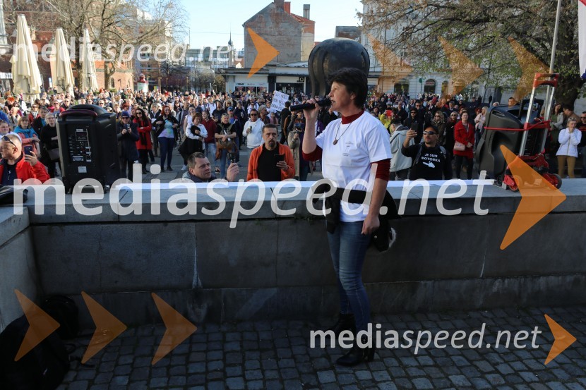 Protest proti ukrepom za preprečevanje COVID 19