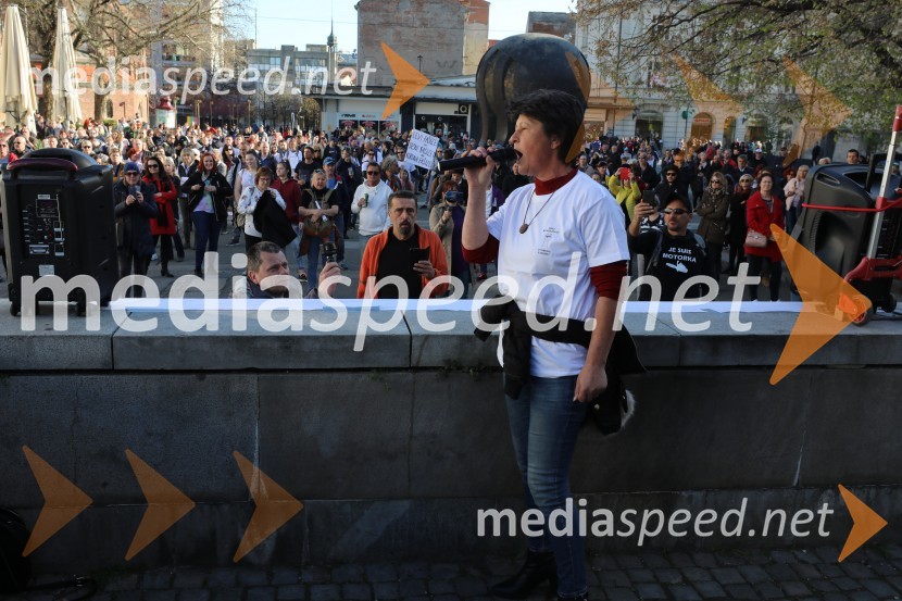 Protest proti ukrepom za preprečevanje COVID 19