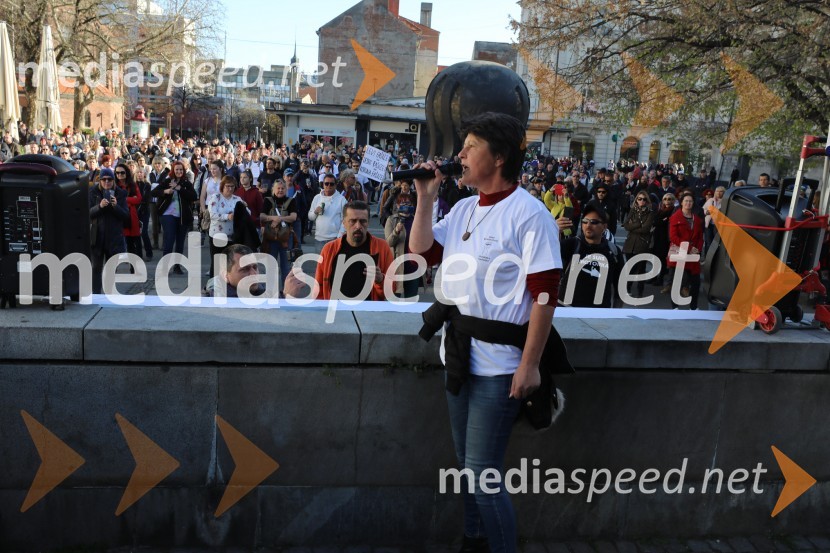 Protest proti ukrepom za preprečevanje COVID 19