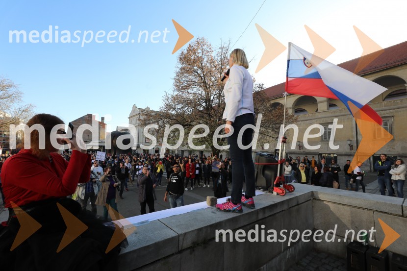 Protest proti ukrepom za preprečevanje COVID 19