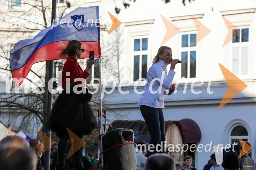 Protest proti ukrepom za preprečevanje COVID 19