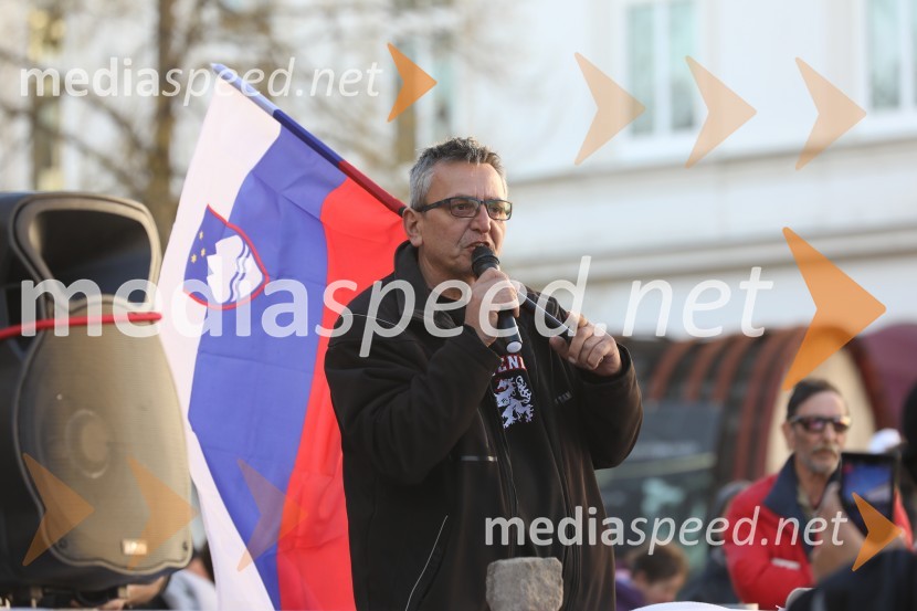 Protest proti ukrepom za preprečevanje COVID 19
