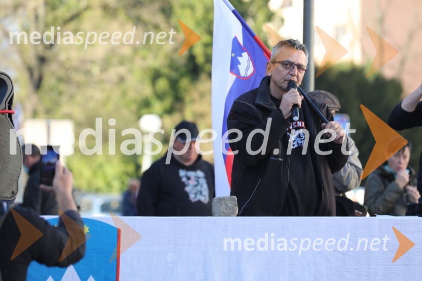 Protest proti ukrepom za preprečevanje COVID 19