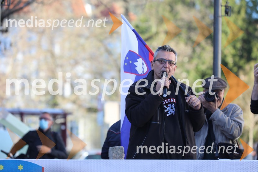 Protest proti ukrepom za preprečevanje COVID 19